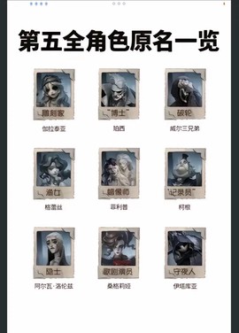 第五人格名字叫什么[图1]